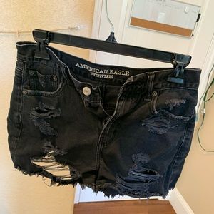 american eagle denim shorts